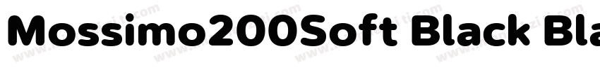 Mossimo200Soft Black Black字体转换